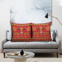 Papua Batik Motif Pillow Cover Papua Spirit Red Version LT05 - Polynesian Pride