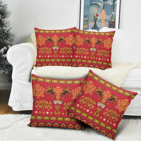 Papua Batik Motif Pillow Cover Papua Spirit Red Version LT05 - Polynesian Pride