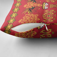 Papua Batik Motif Pillow Cover Papua Spirit Red Version LT05 - Polynesian Pride