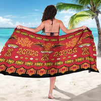 Papua Batik Motif Sarong Papua Spirit Red Version LT05 - Polynesian Pride