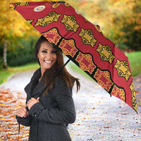 Papua Batik Motif Umbrella Papua Spirit Red Version LT05 - Polynesian Pride