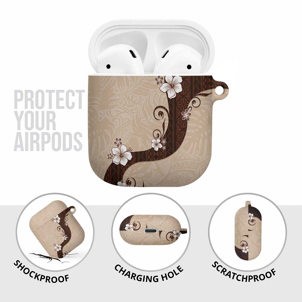 Polynesia Hibiscus AirPods Case Cameo Curve Motif LT05 - Polynesian Pride