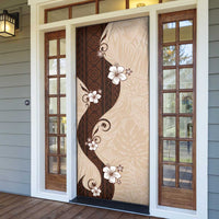 Polynesia Hibiscus Door Cover Cameo Curve Motif LT05 - Polynesian Pride