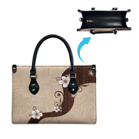Polynesia Hibiscus Leather Bag Cameo Curve Motif LT05 - Polynesian Pride