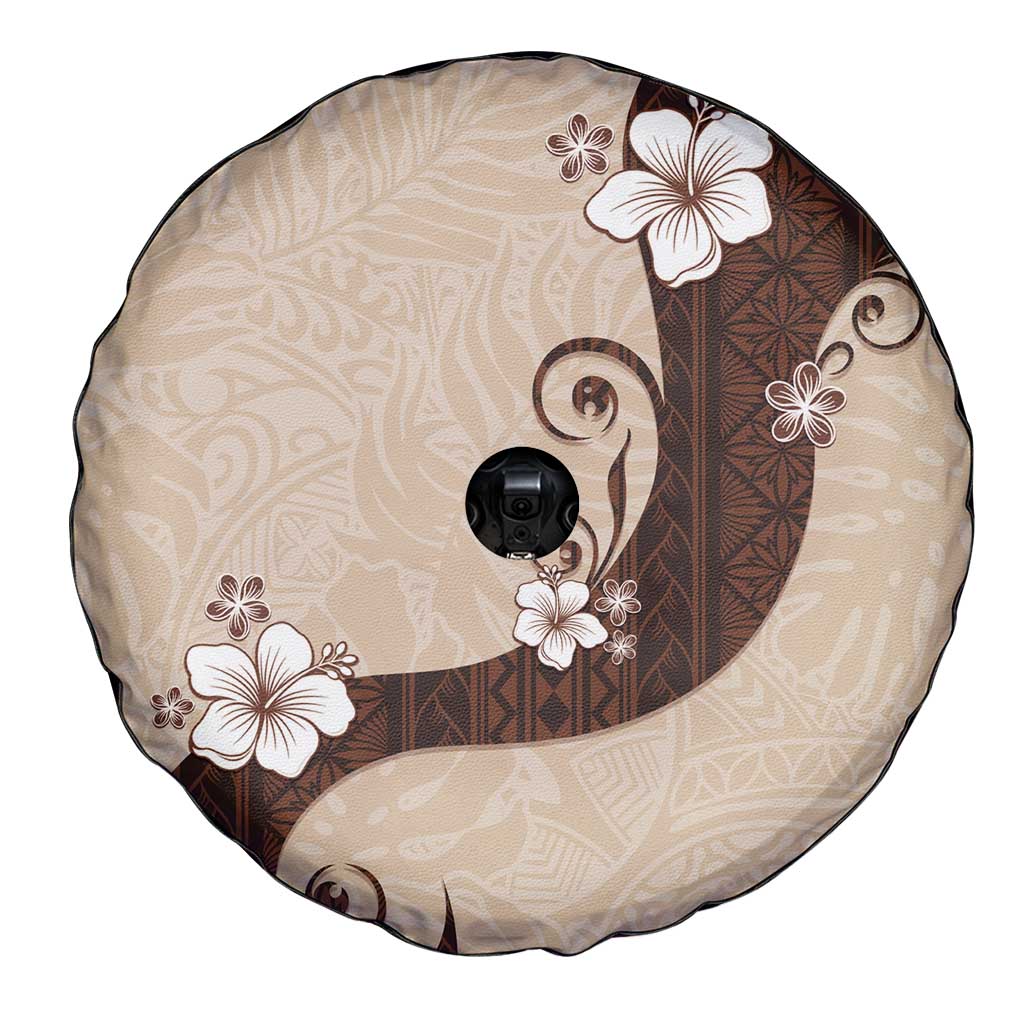 Polynesia Hibiscus Spare Tire Cover Cameo Curve Motif LT05 - Polynesian Pride