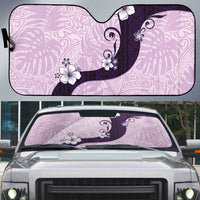 Polynesia Hibiscus Auto Sun Shade Thistle Curve Motif LT05 Purple - Polynesian Pride
