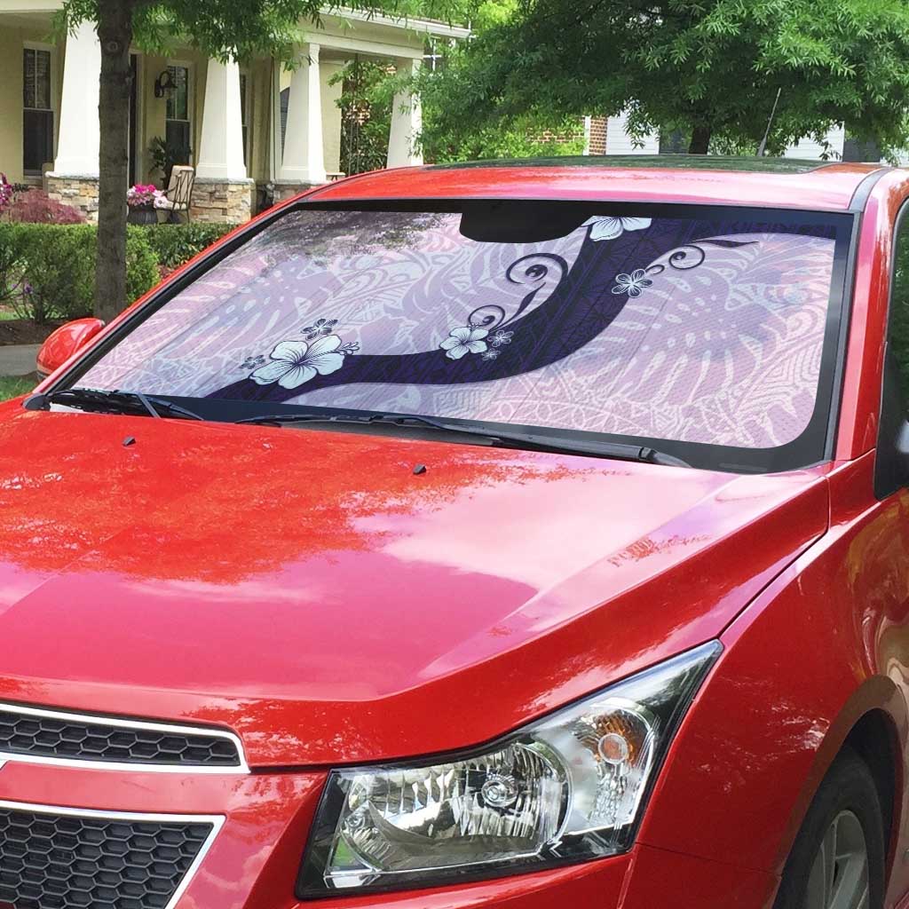 Polynesia Hibiscus Auto Sun Shade Thistle Curve Motif LT05 - Polynesian Pride