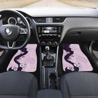 Polynesia Hibiscus Car Mats Thistle Curve Motif LT05 Set 2pcs - Front Purple - Polynesian Pride