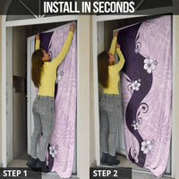 Polynesia Hibiscus Door Cover Thistle Curve Motif LT05 - Polynesian Pride