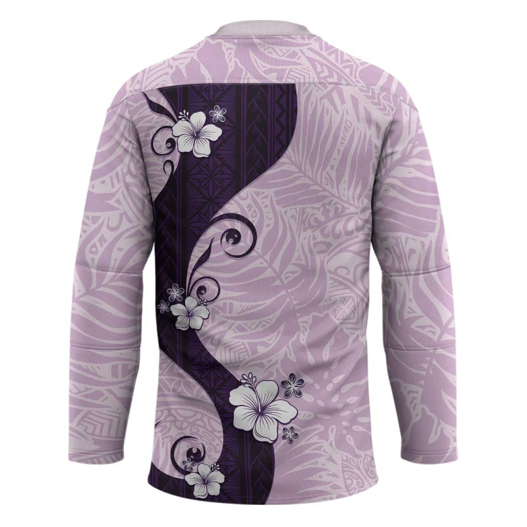 Polynesia Hibiscus Hockey Jersey Thistle Curve Motif LT05 - Polynesian Pride