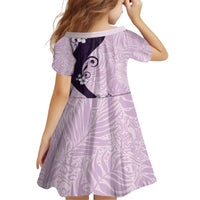 Polynesia Hibiscus Kid Short Sleeve Dress Thistle Curve Motif LT05 - Polynesian Pride