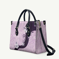Polynesia Hibiscus Leather Bag Thistle Curve Motif LT05 Purple - Polynesian Pride