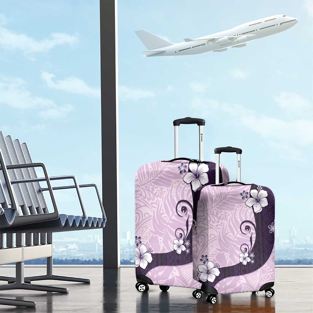 Polynesia Hibiscus Luggage Cover Thistle Curve Motif LT05 - Polynesian Pride