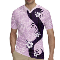 Polynesia Hibiscus Rugby Jersey Thistle Curve Motif LT05 - Polynesian Pride