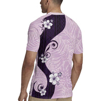 Polynesia Hibiscus Rugby Jersey Thistle Curve Motif LT05 - Polynesian Pride