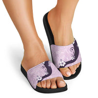 Polynesia Hibiscus Slide Sandals Thistle Curve Motif LT05 - Polynesian Pride