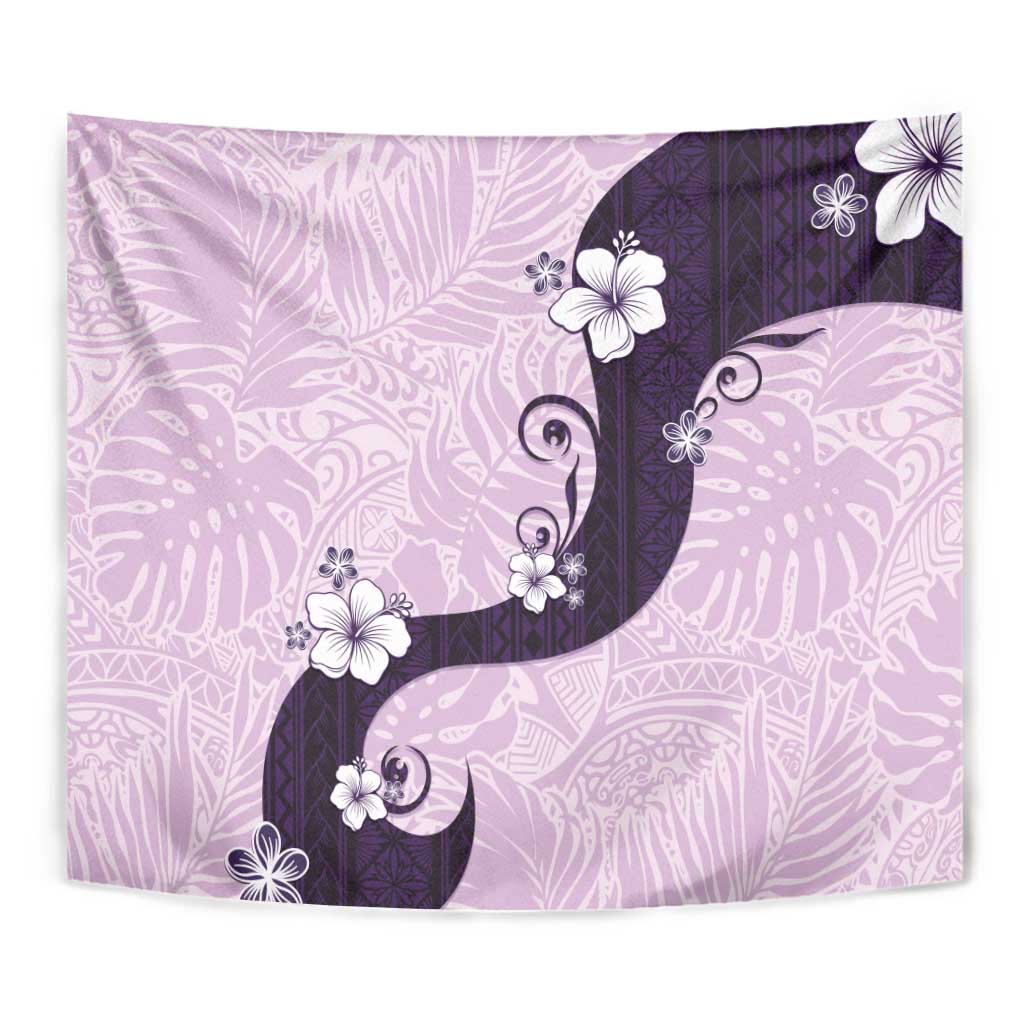 Polynesia Hibiscus Tapestry Thistle Curve Motif LT05 - Polynesian Pride