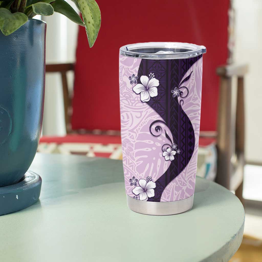Polynesia Hibiscus Tumbler Cup Thistle Curve Motif LT05 - Polynesian Pride