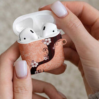 Polynesia Hibiscus AirPods Case Rose Bud Curve Motif LT05 - Polynesian Pride