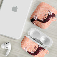 Polynesia Hibiscus AirPods Case Rose Bud Curve Motif LT05 - Polynesian Pride