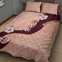 Polynesia Hibiscus Quilt Bed Set Rose Bud Curve Motif LT05 - Polynesian Pride