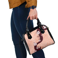 Polynesia Hibiscus Shoulder Handbag Rose Bud Curve Motif LT05 - Polynesian Pride
