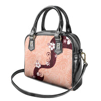 Polynesia Hibiscus Shoulder Handbag Rose Bud Curve Motif LT05 - Polynesian Pride