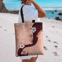Polynesia Hibiscus Tote Bag Rose Bud Curve Motif LT05 - Polynesian Pride