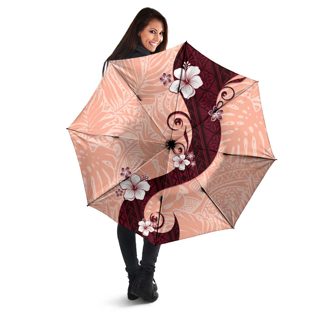 Polynesia Hibiscus Umbrella Rose Bud Curve Motif LT05 - Polynesian Pride