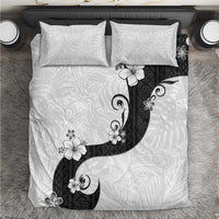 Polynesia Hibiscus Bedding Set White Curve Motif LT05 White - Polynesian Pride