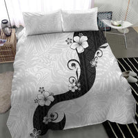 Polynesia Hibiscus Bedding Set White Curve Motif LT05 - Polynesian Pride