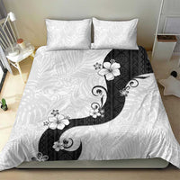 Polynesia Hibiscus Bedding Set White Curve Motif LT05 - Polynesian Pride