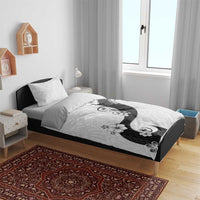 Polynesia Hibiscus Bedding Set White Curve Motif LT05 - Polynesian Pride