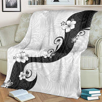 Polynesia Hibiscus Blanket White Curve Motif LT05 - Polynesian Pride