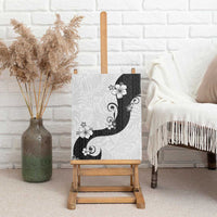 Polynesia Hibiscus Canvas Wall Art White Curve Motif LT05 - Polynesian Pride