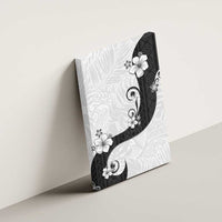 Polynesia Hibiscus Canvas Wall Art White Curve Motif LT05 - Polynesian Pride