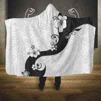 Polynesia Hibiscus Hooded Blanket White Curve Motif LT05 - Polynesian Pride