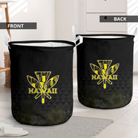 Aloha Hawaii Kahili Laundry Basket Kanaka Maoli With Kakau Pattern LT05 - Polynesian Pride