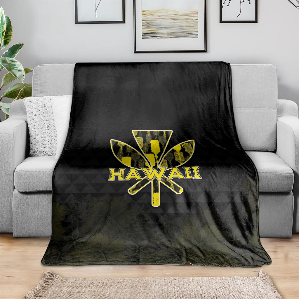 Aloha Hawaii Kahili Blanket Kanaka Maoli With Kakau Pattern LT05 - Polynesian Pride