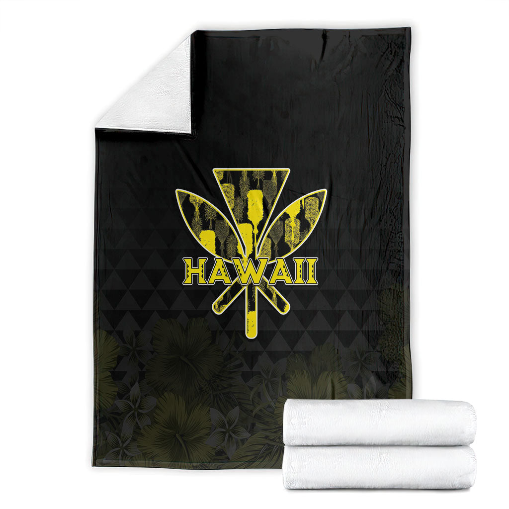 Aloha Hawaii Kahili Blanket Kanaka Maoli With Kakau Pattern LT05 - Polynesian Pride