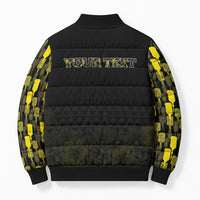 Personalised Aloha Hawaii Kahili Bomber Puffer Jacket Kanaka Maoli With Kakau Pattern LT05 - Polynesian Pride