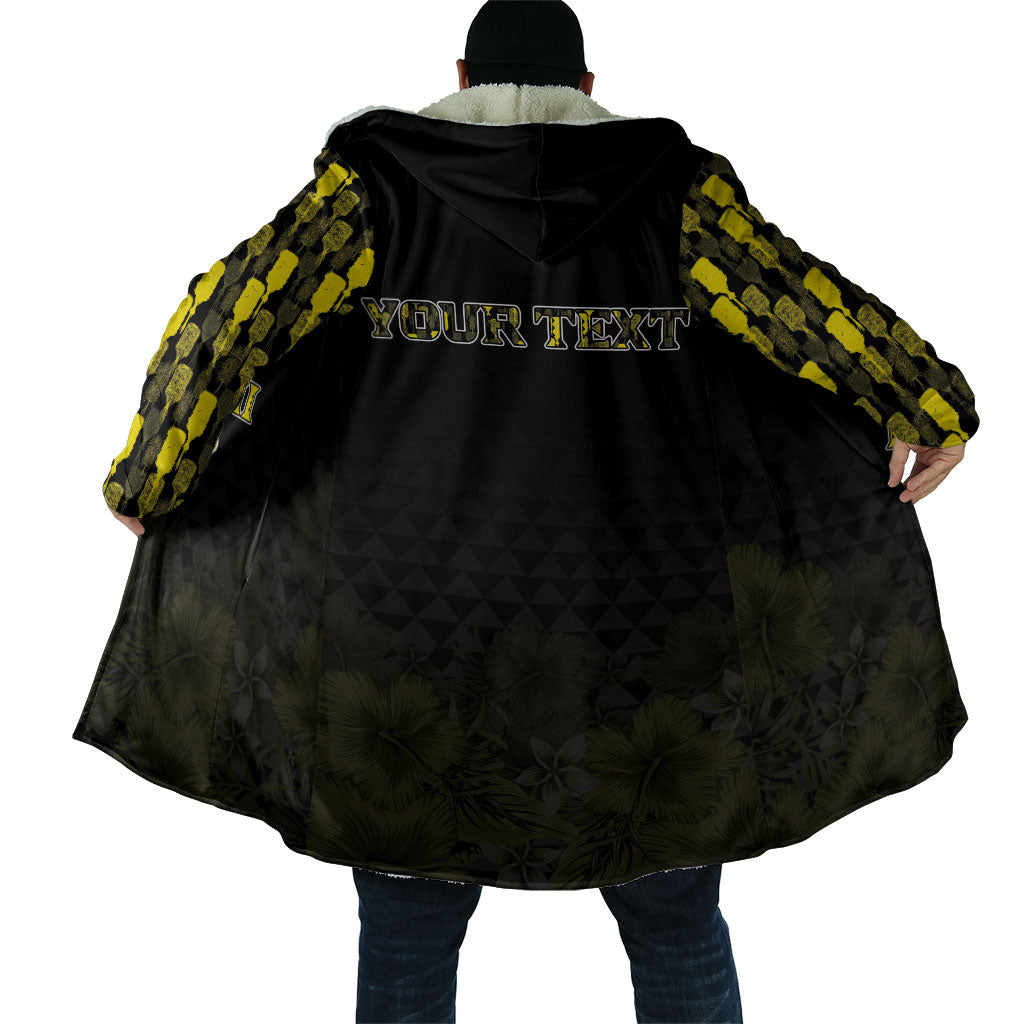 Personalised Aloha Hawaii Kahili Cloak Kanaka Maoli With Kakau Pattern LT05 - Polynesian Pride