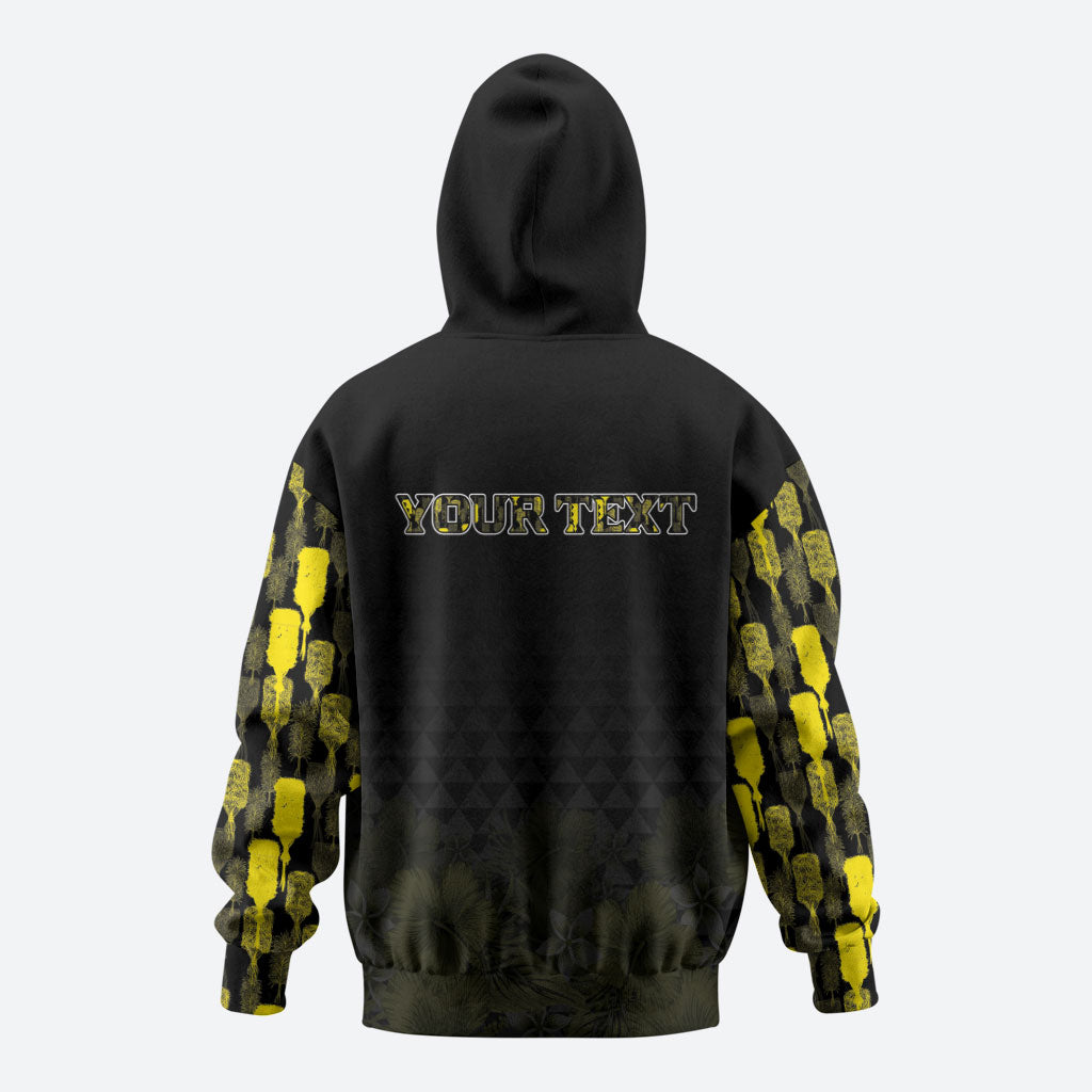 Personalised Aloha Hawaii Kahili Hoodie Kanaka Maoli With Kakau Pattern LT05 - Polynesian Pride