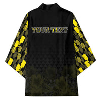 Personalised Aloha Hawaii Kahili Kimono Kanaka Maoli With Kakau Pattern LT05 - Polynesian Pride