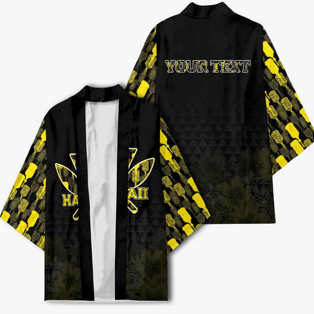 Personalised Aloha Hawaii Kahili Kimono Kanaka Maoli With Kakau Pattern LT05 - Polynesian Pride