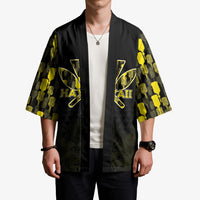 Personalised Aloha Hawaii Kahili Kimono Kanaka Maoli With Kakau Pattern LT05 - Polynesian Pride