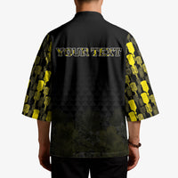 Personalised Aloha Hawaii Kahili Kimono Kanaka Maoli With Kakau Pattern LT05 - Polynesian Pride