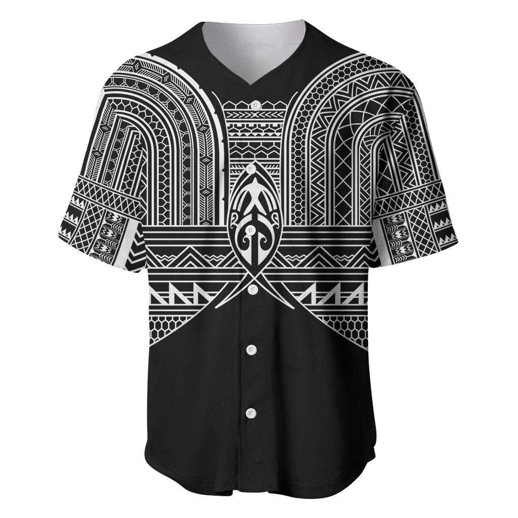 Philippines Igorot Tribal Inspired Baseball Jersey Black Version LT05 Black - Polynesian Pride