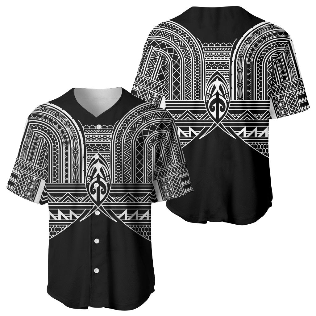 Philippines Igorot Tribal Inspired Baseball Jersey Black Version LT05 - Polynesian Pride