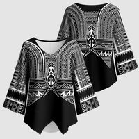 Philippines Igorot Tribal Inspired Kimono Sleeve Blouse Black Version LT05 - Polynesian Pride